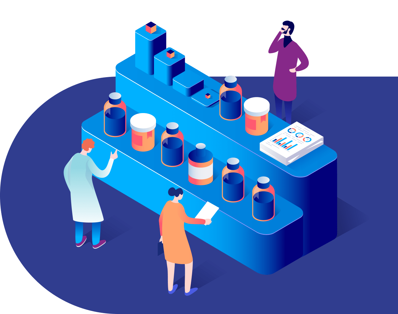 POS 3D process illustration